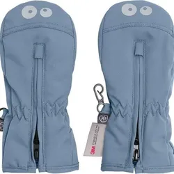 COLOR KIDS Color Kids Kinder Feustling Mittens W. Zipper, Größe 1-2 year in Blau Blau