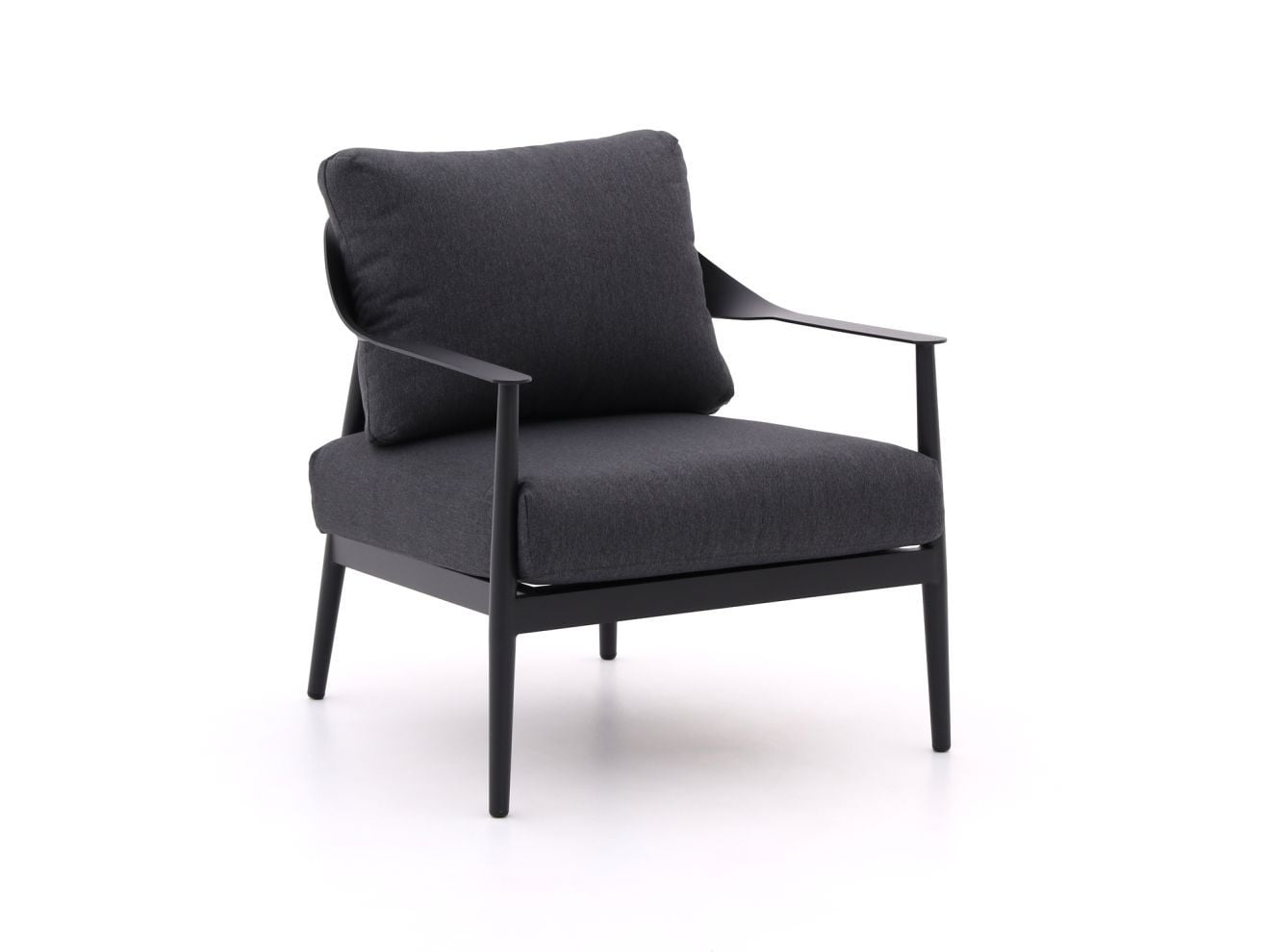 Bellagio Valli Lounge tuinstoel in grijs aluminium met textiel