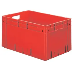 SCHULTE Lagertechnik Euro-Stapelkästen 30/40/32 cm rot, 30x32x40 cm