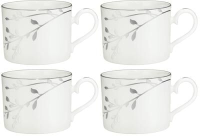 Noritake Birchwood Set of 4 Teacups, 8 oz.
