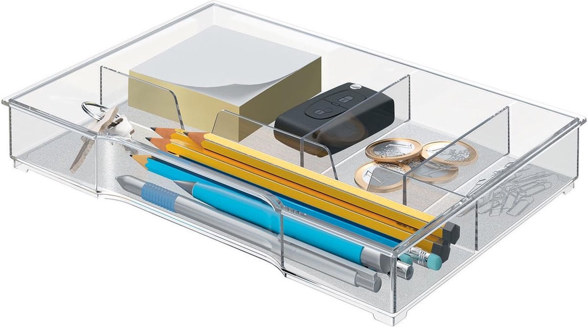 Leitz Inzetbak voor ladenbox, transparant, 6 stuks