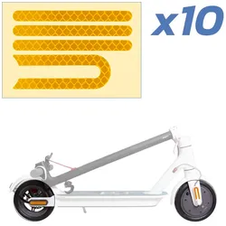 Gold Reflective Adhesive for Xiaomi M365 and Pro Scooter Pack of 10