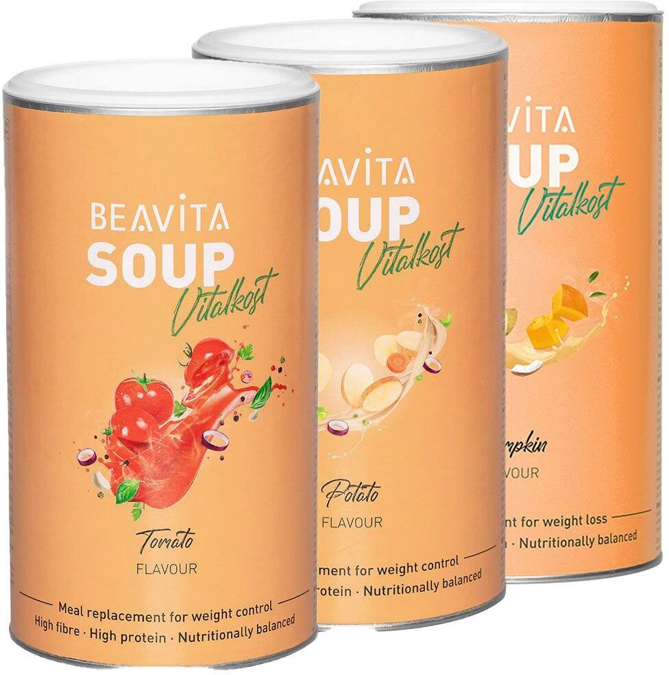 Beavita Vitalkost Diät-Suppe, Mix 3x540 g Pulver