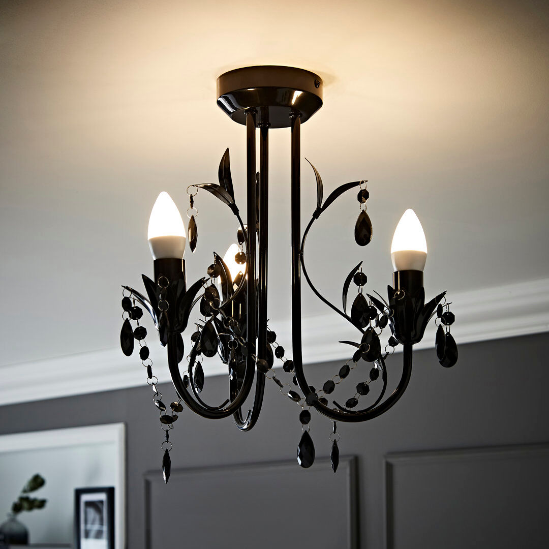 Rosdorf Park Blum Semi Flush Mount Distressed Cream 35cm H X 30cm W X 30cm D
