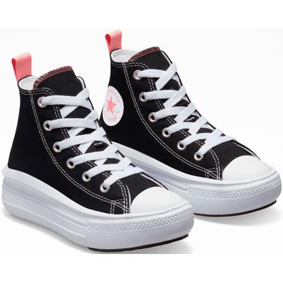 Sneaker CONVERSE "CHUCK TAYLOR ALL STAR MOVE PLATFORM", Mädchen, Gr. 34, schwarz, Textil, Schuhe Sneaker