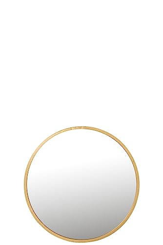 J-Line Mona ronde spiegel - Goud - Ø 80 cm