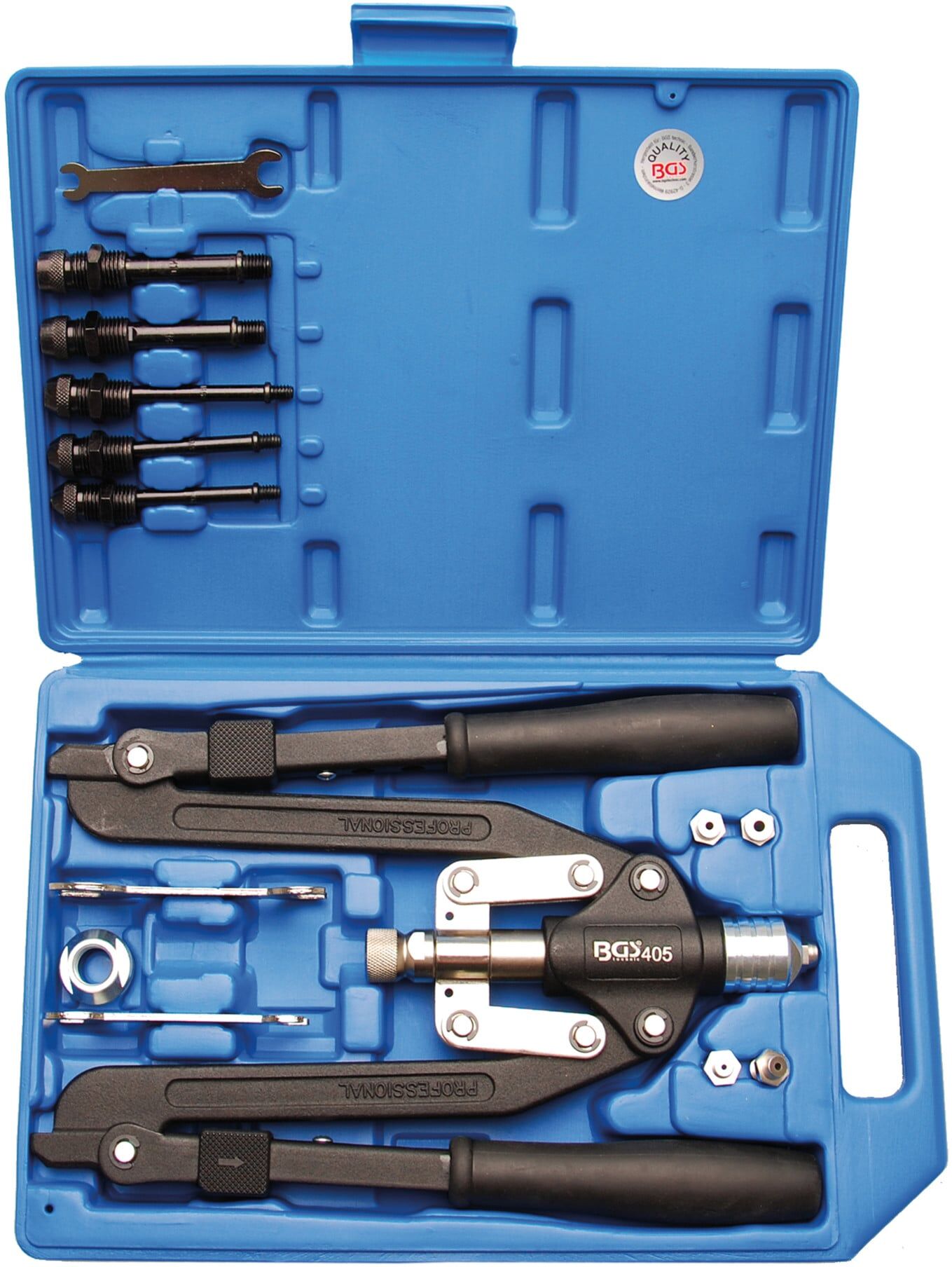 BGS Profi-Nietzangen-Satz Langarm 3,2 - 6,4 mm ; BGS technic (405)