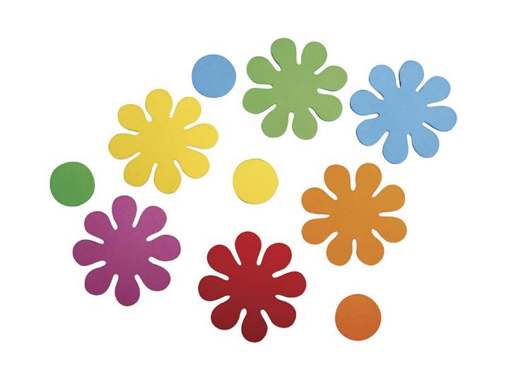 Rayher Moosgummi Stanzteile Blumen Selbstklebend 5.5 cm 40 Stück