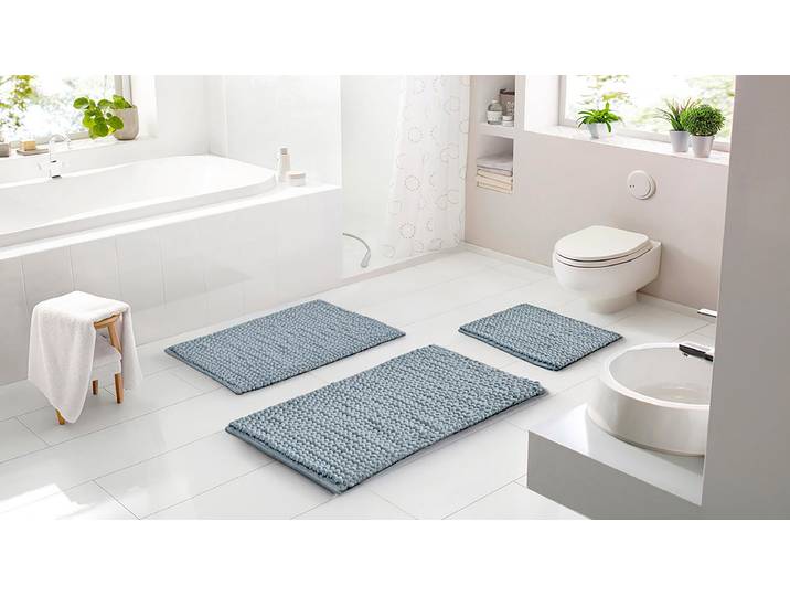 Badematte Punto Uno 70 x 120cm Grün/Mint