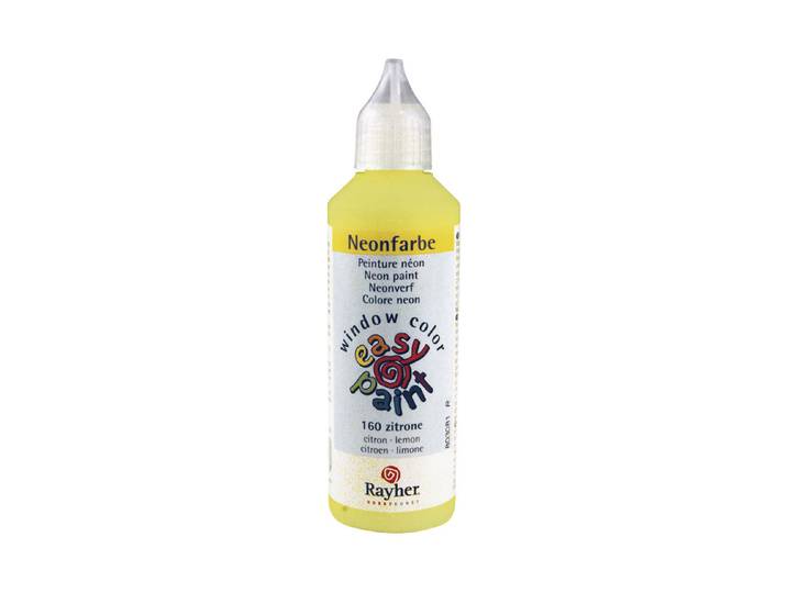 Rayher Window-Color Neonfarbe Easy Paint Zitrone 80 ml