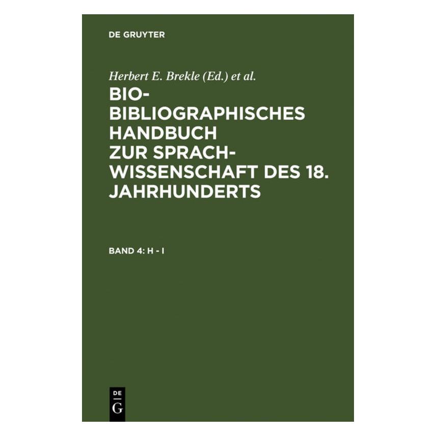 De Gruyter Bio-bibliograph.Hdb.Sprachwiss.BBHS.04 (Deutsch, Hardcover, Edeltraud Dobnig-Jülch, Hans Jürgen Höller, Helmut Weiss) (67825537)