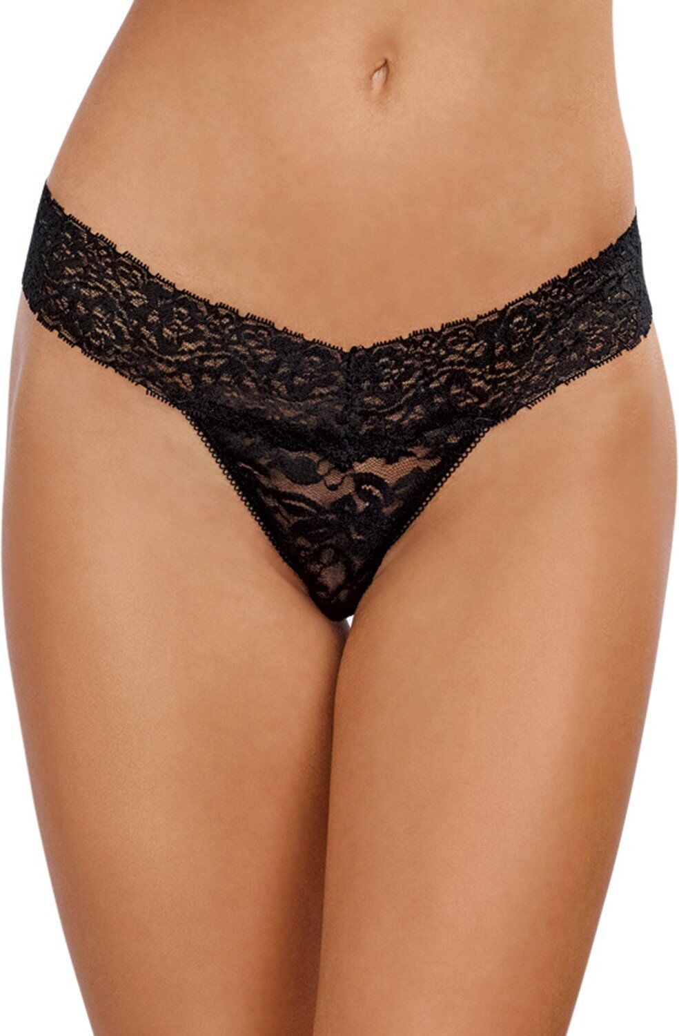 Dreamgirl String brésilien noir dentelle - DG1376BLK