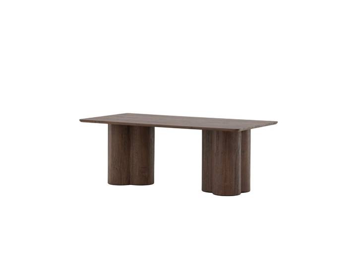 Livetastic Couchtisch, Mokka, Holz, Pappel, rechteckig, zylindrisch, 60x45x120 cm, Holzmöbel, Holztische, Wohnzimmertische Holz, Couchtische Holz
