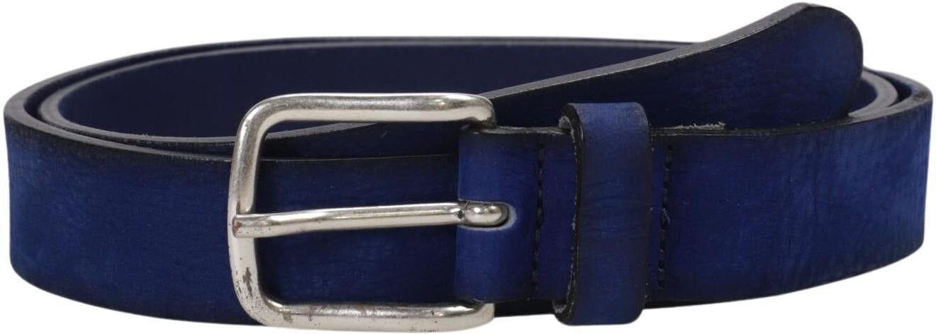hüftgold berlin Damen Gürtel, Marineblau, Gr. 85, Leder - Second Hand
