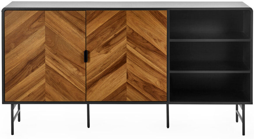 Borough Wharf Anayshia 160cm Sideboard Black 82cm H X 160cm W X 40cm D