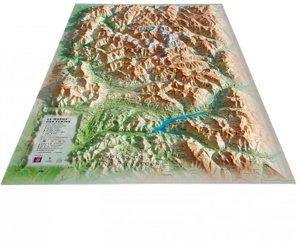 3DMAP  - Le Massif Des Ecrins - Carte 3D