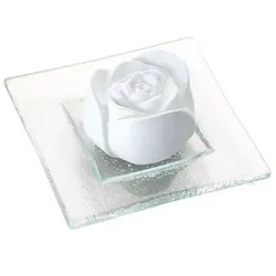 Duftstein Rosenblüte Glasteller Transparent 1 ST