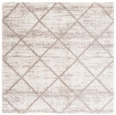 SAFAVIEH Hudson Shag Estella Diamond Trellis 2-inch Thick Rug