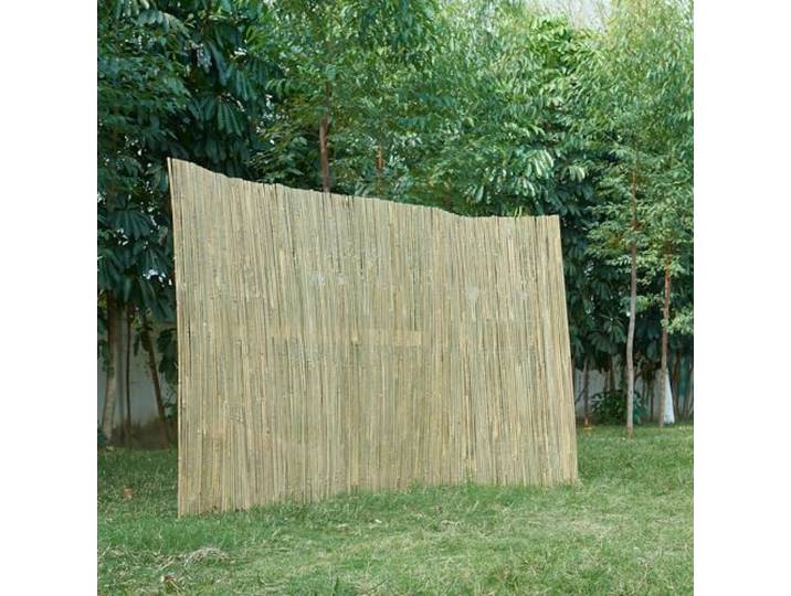 casa.pro Bambuszaun Baarle Sichtschutzmatte Sichtschutzzaun Balkonverkleidung Bambusmatte als Wind- und Blickschutz für Garten, Balkon, Terrasse (HxB) 100x500cm Natur
