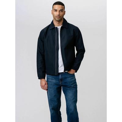 Outdoorjacke TEESHOPPEN "TEESHOPPEN Jacket Short Zip", Herren, Gr. L, navy, Obermaterial: 100% Polyester, Jacken Outdoorjacke