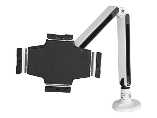 StarTech.com Startech Schreibtisch Tablet Halter - Schwenkbarer Arm - Für iPad und Android - Weiß - Tablethalter - Tablet Halterung - Befestigungskit - einstellbarer Arm - für Tablett - Kunststoff, Stahl - weiß - Bildschirmgröße: 22.9-27.9 cm (9"-11") (ARMTBLTIW)