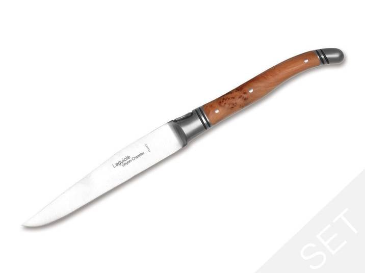 Goyon-Chazeau Universalmesser Laguiole Steakmesser Set Wacholder