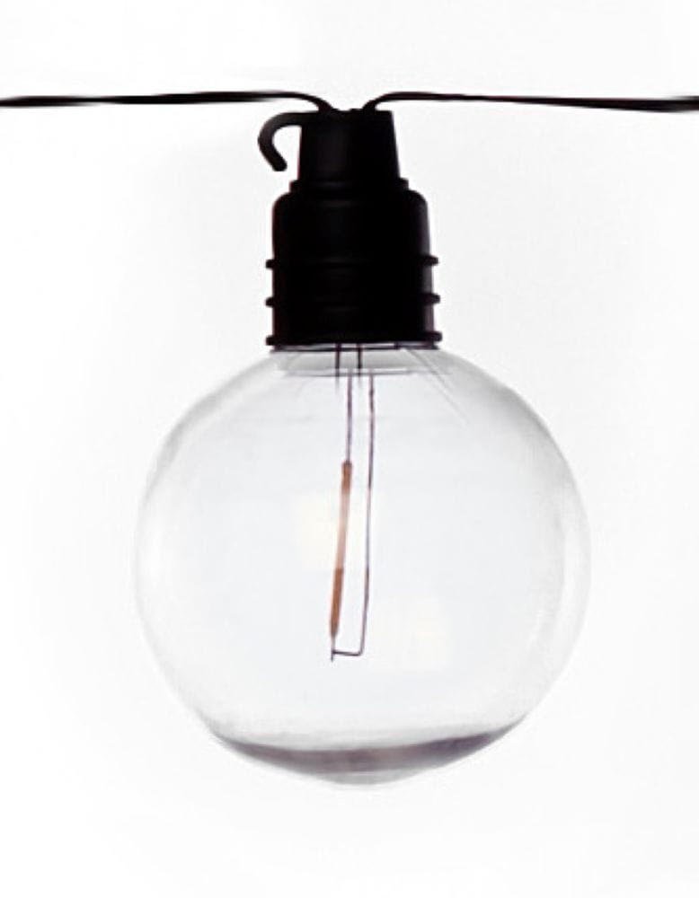 LUXFORM LED-Lichterkette "Luxform Solar Samos", transparent, Flammen 1 Stk., Gesamtlänge 3,8m, Lichterketten, LED-Lichterkette, Solarenergie, IP44, LED-Lichterkette