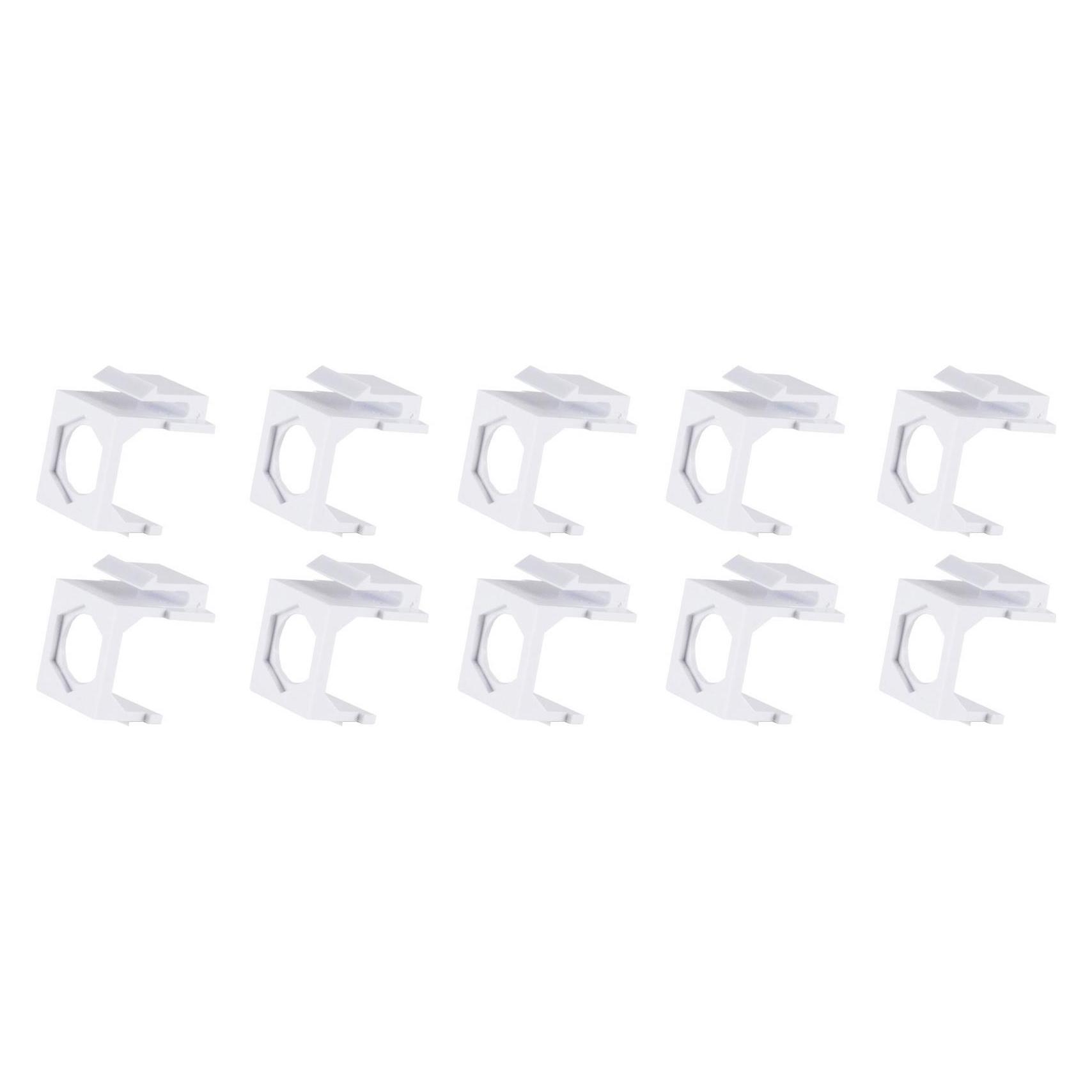 Shiverpeaks S/CONN maximum connectivity Netzwerk Adapter-Keystone Leeradapter, sechskant, weiss, 10 Stück (08-10122)