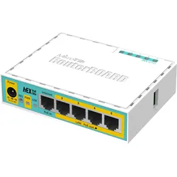 MikroTik VPN-Router hEX PoE lite RB750UPR2, Router, Weiss