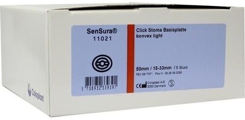 Coloplast GmbH SENSURA Click Basisp.konvex light RR50 15-33mm 5 St.