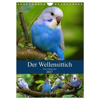 Der Wellensittich - Mein Lieblingsvogel (Wandkalender 2027 DIN A4 hoch), CALVENDO Monatskalender