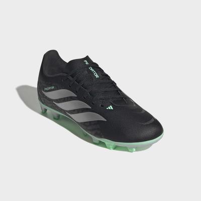 Fußballschuh ADIDAS PERFORMANCE "PREDATOR CLUB KIDS, FESTE BÖDEN/GEMISCHTE BÖDEN", Herren, Gr. 35, schwarz (core schwarz, silber metallic, pulse mint), Synthetik, Schuhe Fußballschuh, für viele verschiedene Böden geeignet