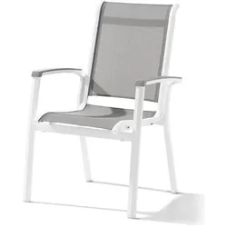 Sieger, Gartenstühle, Calvi Stapelsessel Aluminium/Textilene