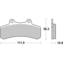 SBS Bremsbelag 658H.CT Street High Power Carbon