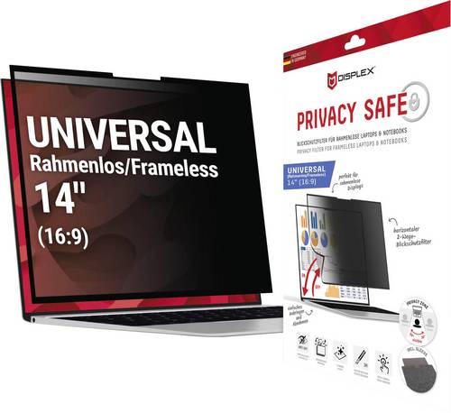 DISPLEX Displayschutzglas mit Blickschutz Universell Universell 1 St. 01991