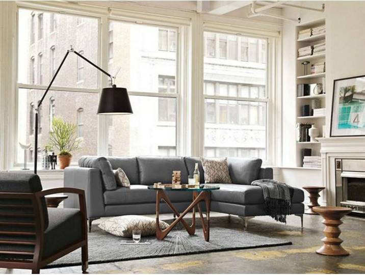 Tolomeo Mega Stehlampe Ø36, satin/schwarz, dim. - Artemide - Wohnzimmer - Aluminium