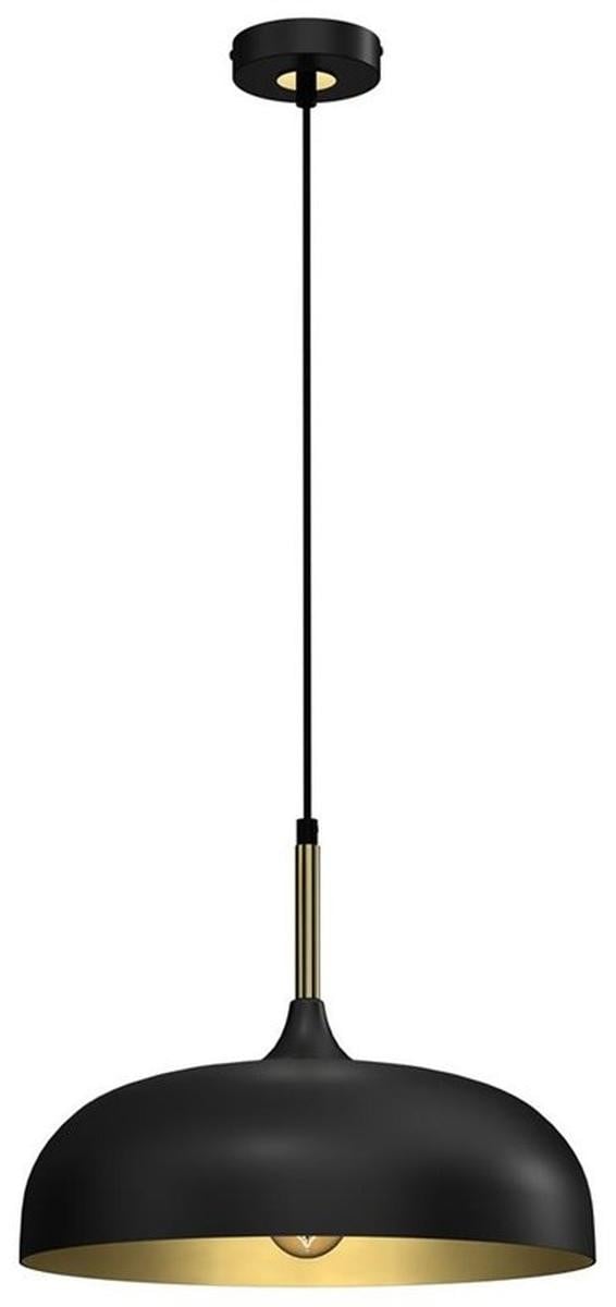 Caruno Hanglamp Volos E27 Zwart-Goudkleurig