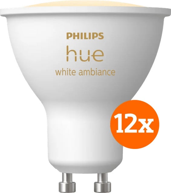 Philips Hue White Ambiance GU10 LED 12-pack