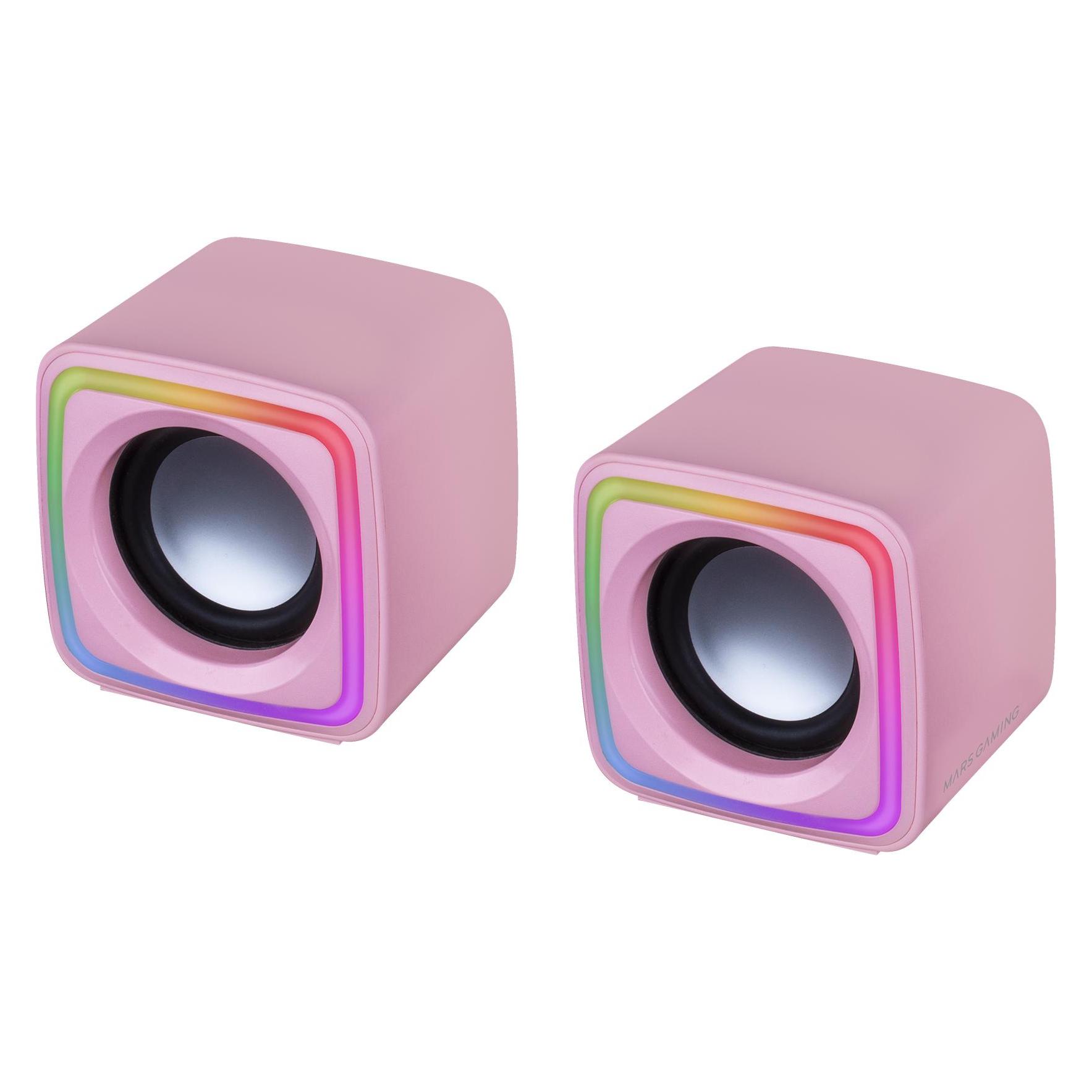 Mars Gaming Enceintes MSCube RGB (Noir) (MSCUBEP)