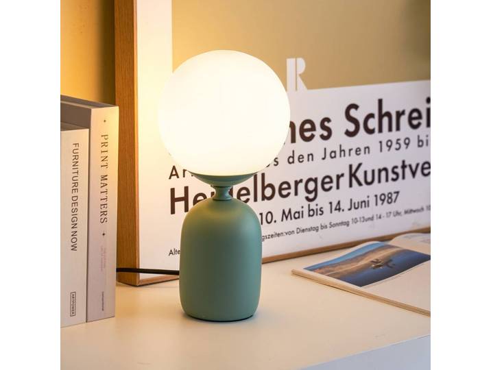 Pauleen Tischlampe Glowing Charm, grün, für Wohn- / Esszimmer, Keramik, Junges Wohnen, Kugellampe