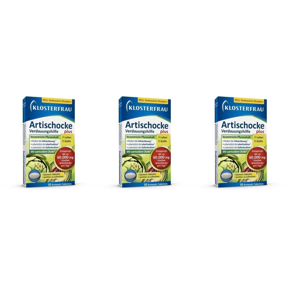 Klosterfrau Artischocke plus Cholin Tabletten 3x 3x30 St