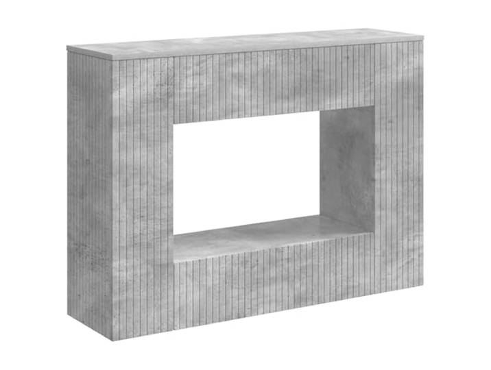 Konsolentisch, schmaler Sofatisch Betongrau 101 x 29 x 74 cm Holzwerkstoff