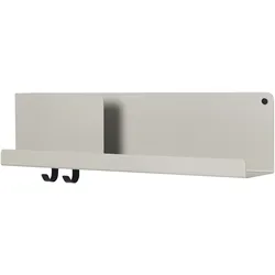 Muuto Folded Wandregal, 63 x 16 cm, grau