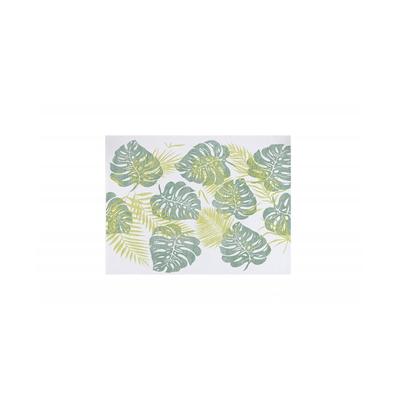Box mit 400 Startex Cut Tischdecken (Vlies) 30x40 Weiß Dekoriert Monstera