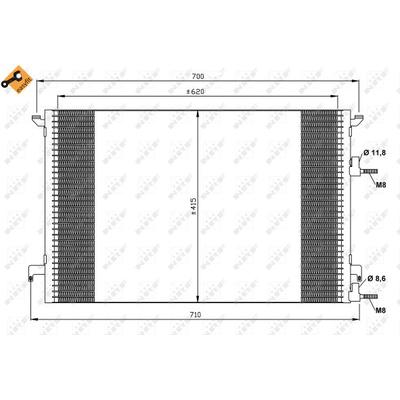 NRF Kondensator, Klimaanlage EASY FIT 35516 für CADILLAC