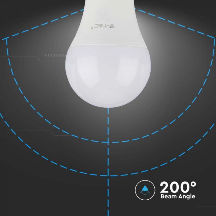 V-Tac Vt-2112-N Lampadina Led E27 10.5w Forma A60 Luce Bianco Caldo 3000k - 217350