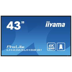 Iiyama ProLite LH4365UHSB-B1 Digital Signage Display EEK: E (A - G) 108 cm (42.5 Zoll) 3840 x 2160 Pixel 24/7 Anti-Einbrenn-Funktion, Media Playback-Funktion,