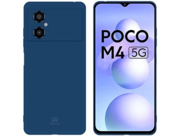 Ibroz - Coque Xiaomi Poco M4 5g Silicone Bleu