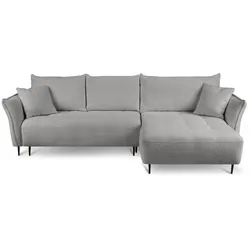 ECKSCHLAFSOFA Bari rechts grau