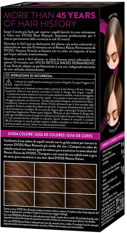 Syoss Root Retouch máscara para retoque de raiz #Castanho Claro-Médio 1 unidade